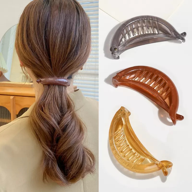 Jepit Rambut Ponytail Model Transparan Gaya Korea Untuk Wanita