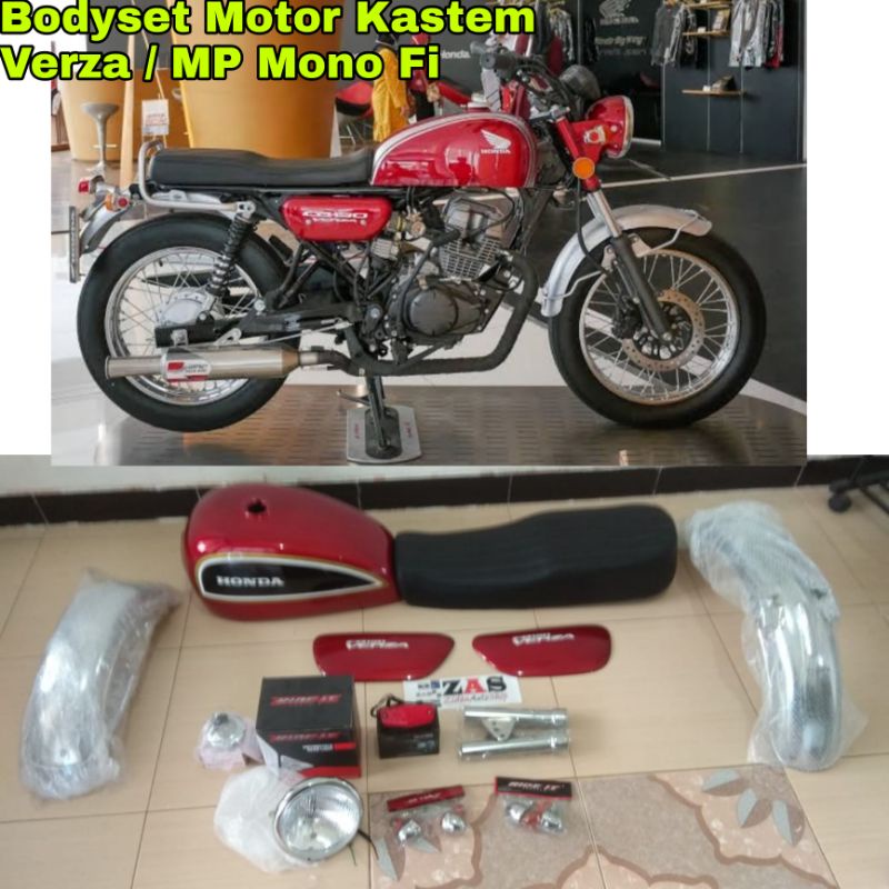Special Order Tangki Bodyset Verza Cover aki  spakbor CB jumbo depan belakang motor kastem custom bi