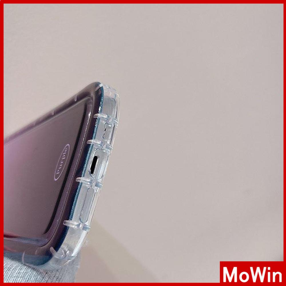 For iPhone 14 Pro Max iPhone Case Soft Case TPU Clear Case Airbag Shockproof Protection Camera Gradient Purple Compatible For iPhone 13 Pro Max 12 Pro Max 11 Pro Max 7plus XR xs