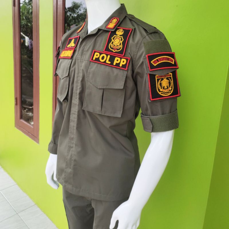 PDL POL PP/BAJU PDL SATPOL PP/LENGKAP NAMA DAN LOGO DAERAH