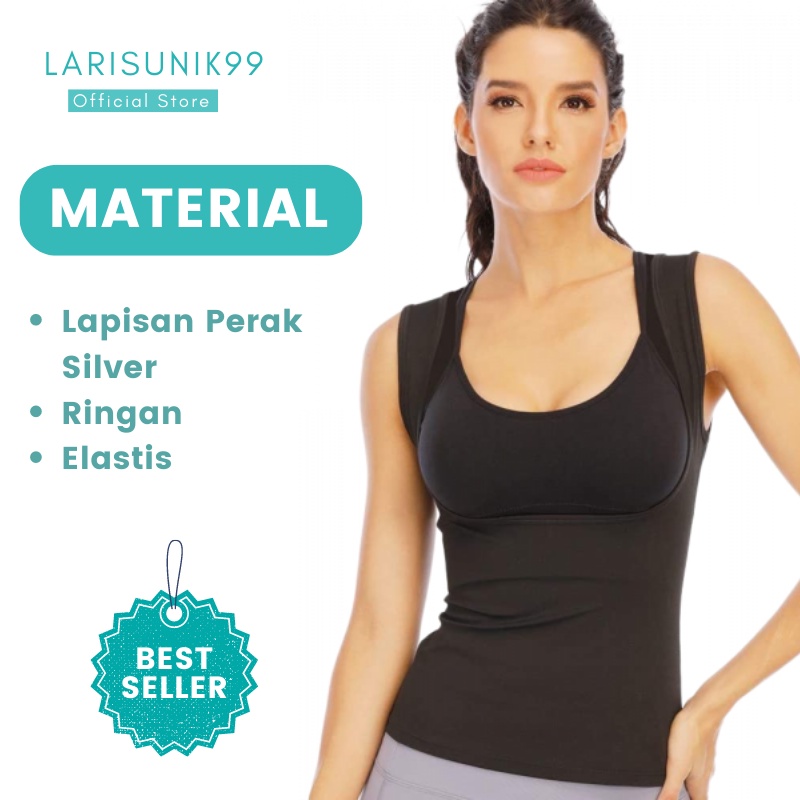 Korset Pelangsing Tubuh Solania Cami Silver Pakaian Dalam Korset silver ganda Underwear