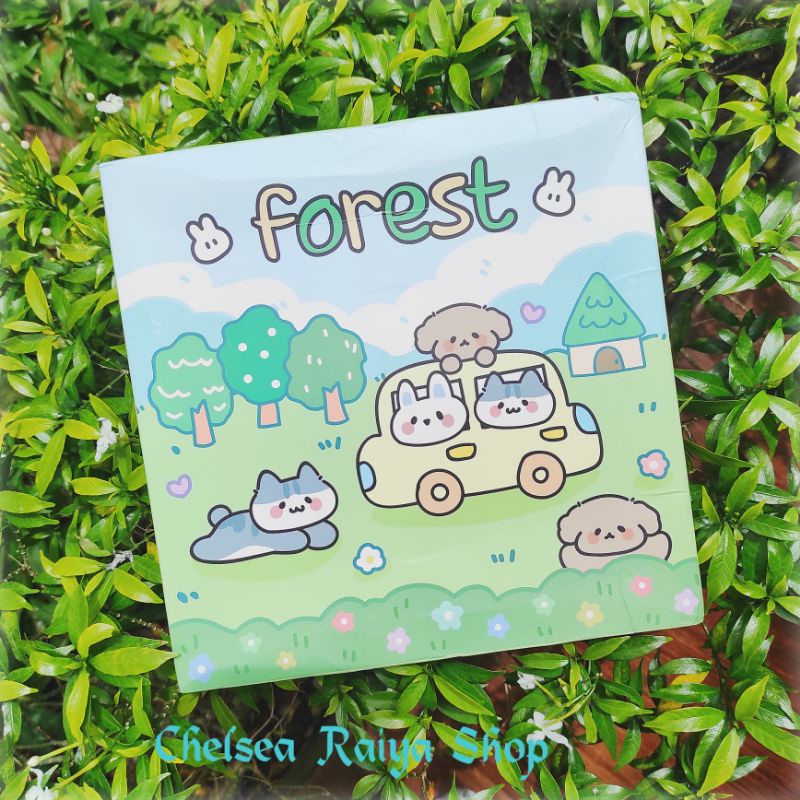

Stiker Dekorasi Scrapbook Anti-air Forest 8x8cm 100 Lembar + Box Cute Kawaii