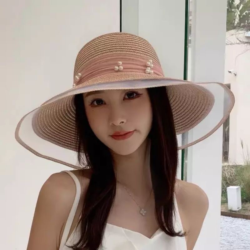 Auralie Hat | Topi pantai wanita fashion import topi pantai Bali