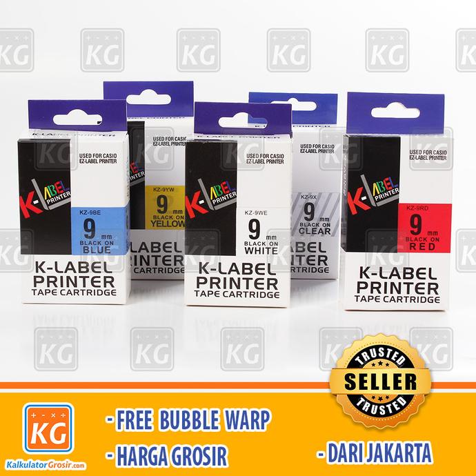 

[COD] Kertas K Label Printer EZ Label 9 MM Compatible Casio Tape Cartridge NEW Kode 861