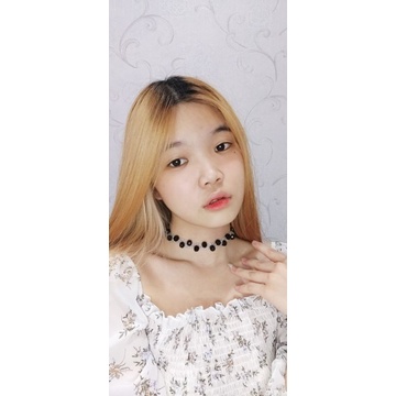Martha Crystal Choker Necklace Kalung Diamond Kristal Anyam Luxury Premium Collection Kalung Pesta Korea