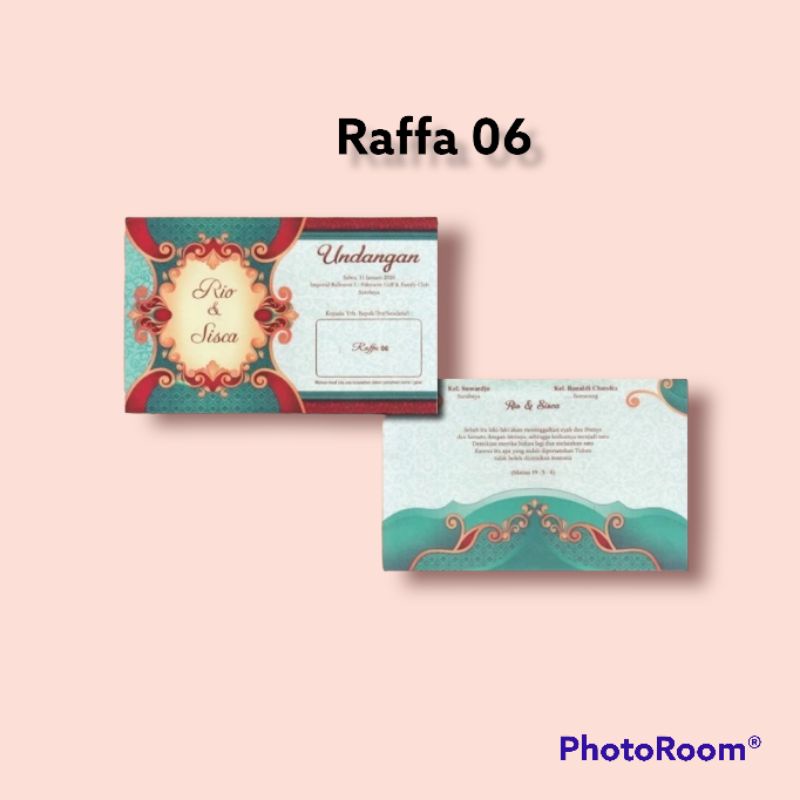 RAFFA 06 | Blangko Undangan Pernikahan | Undangan Pernikahan | Kartu Undangan Nikah | Kartu Undangan