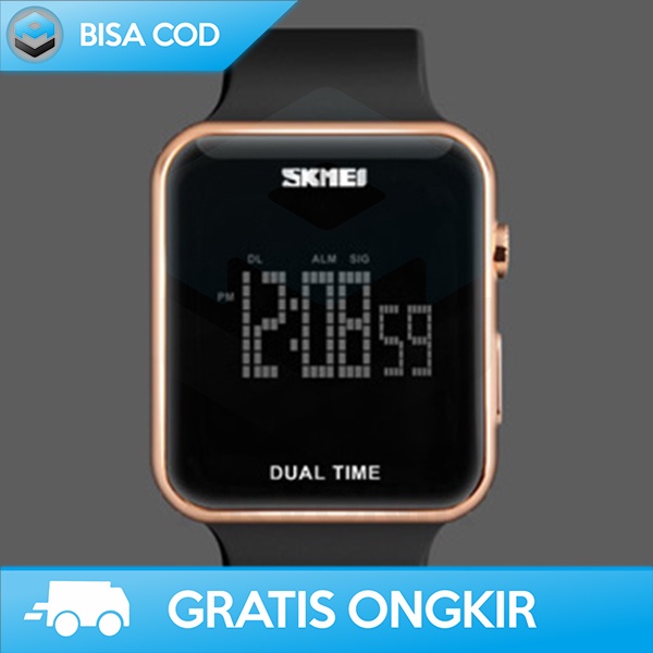 JAM TANGAN PRIA DIGITAL LED SPORT ANTI AIR SKMEI 1271 - JAM TANGAN KOTAK PRIA DIGITAL ORIGINAL SKMEI BERKUALITAS