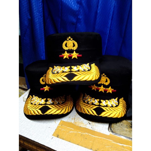 topi polisi bintang 2 & 3