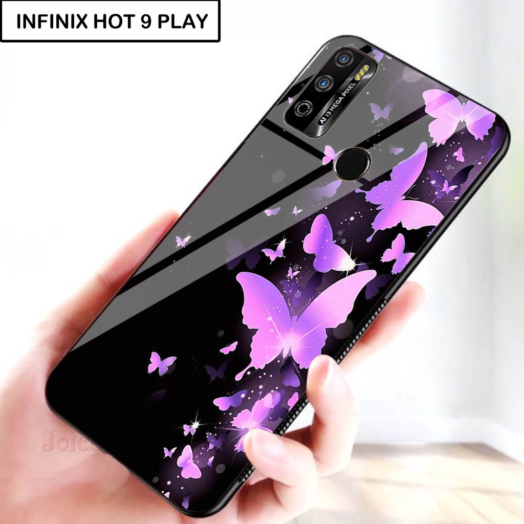 Softcase Kaca For INFINIX HOT 9 PLAY - Case Handphone INFINIX HOT 9 PLAY [T08].
