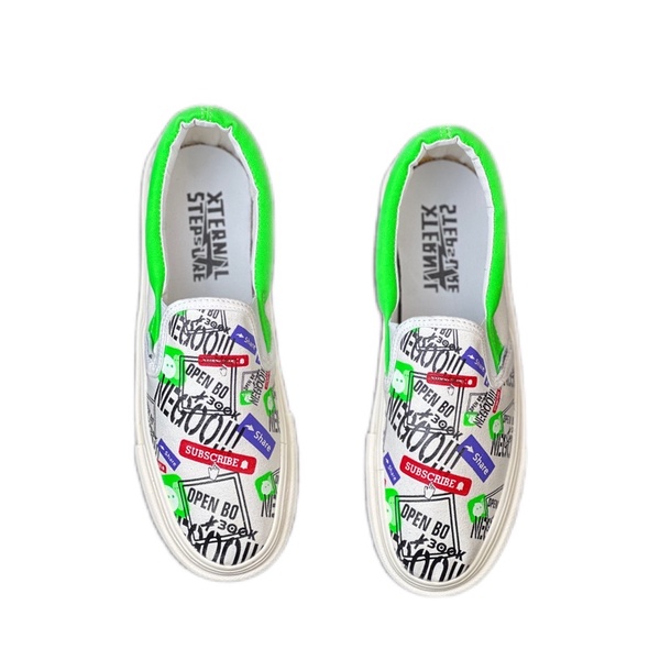 Sepatu XternalStepSure - Slip On OpBO Mich*at Green White