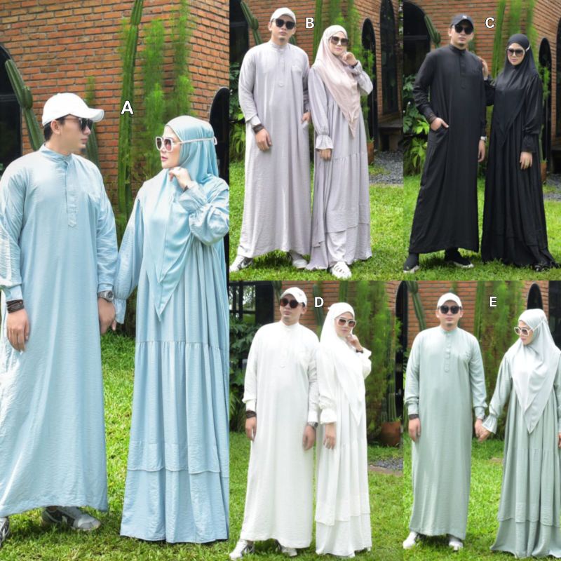 AUFA FALISHA AYAH DAN IBU BY NUMIA gamis syari original couple cowok cewek murah