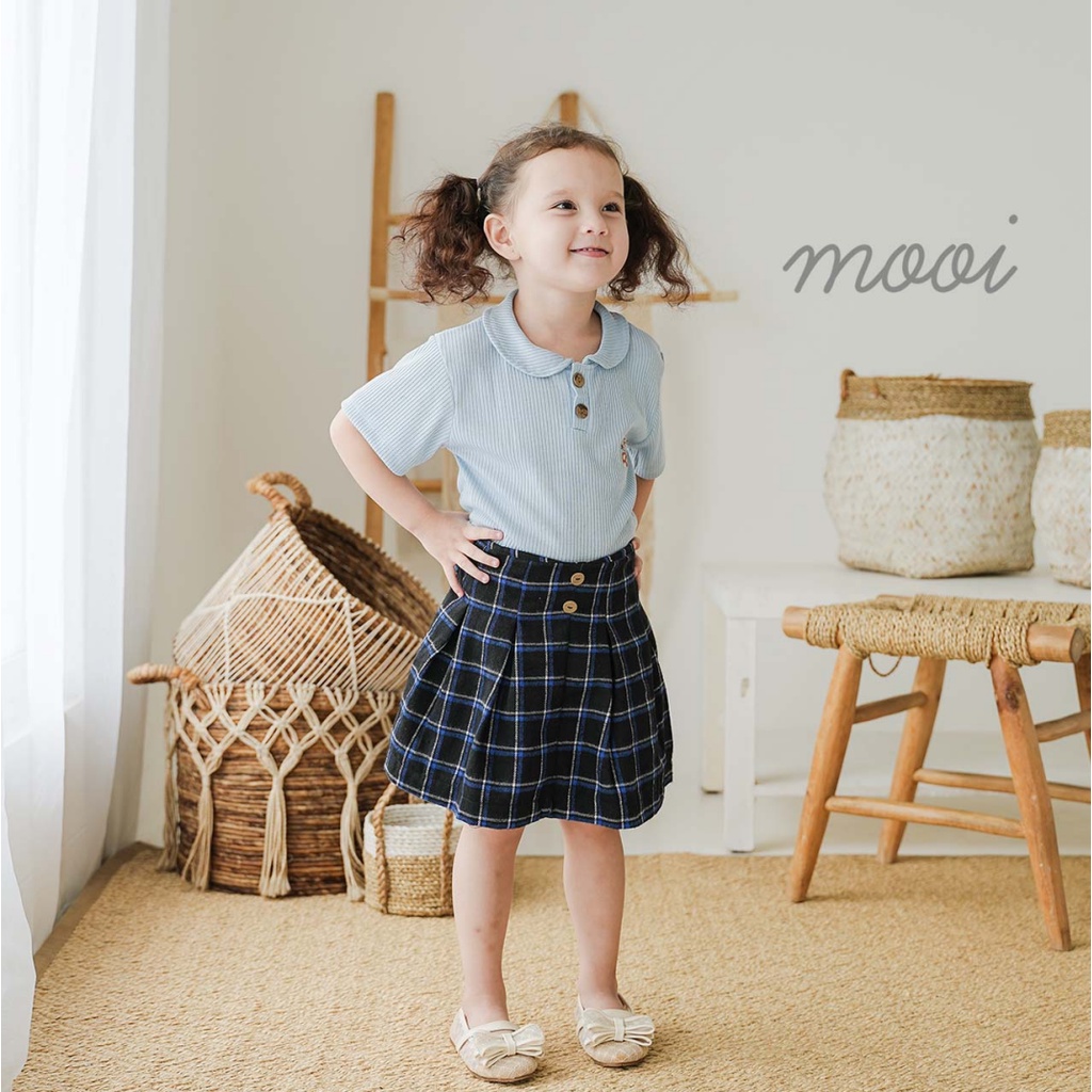 Mooi Andin Skort 1-5 Tahun Rok Celana Anak Perempuan Korea Fashion CBKS S23