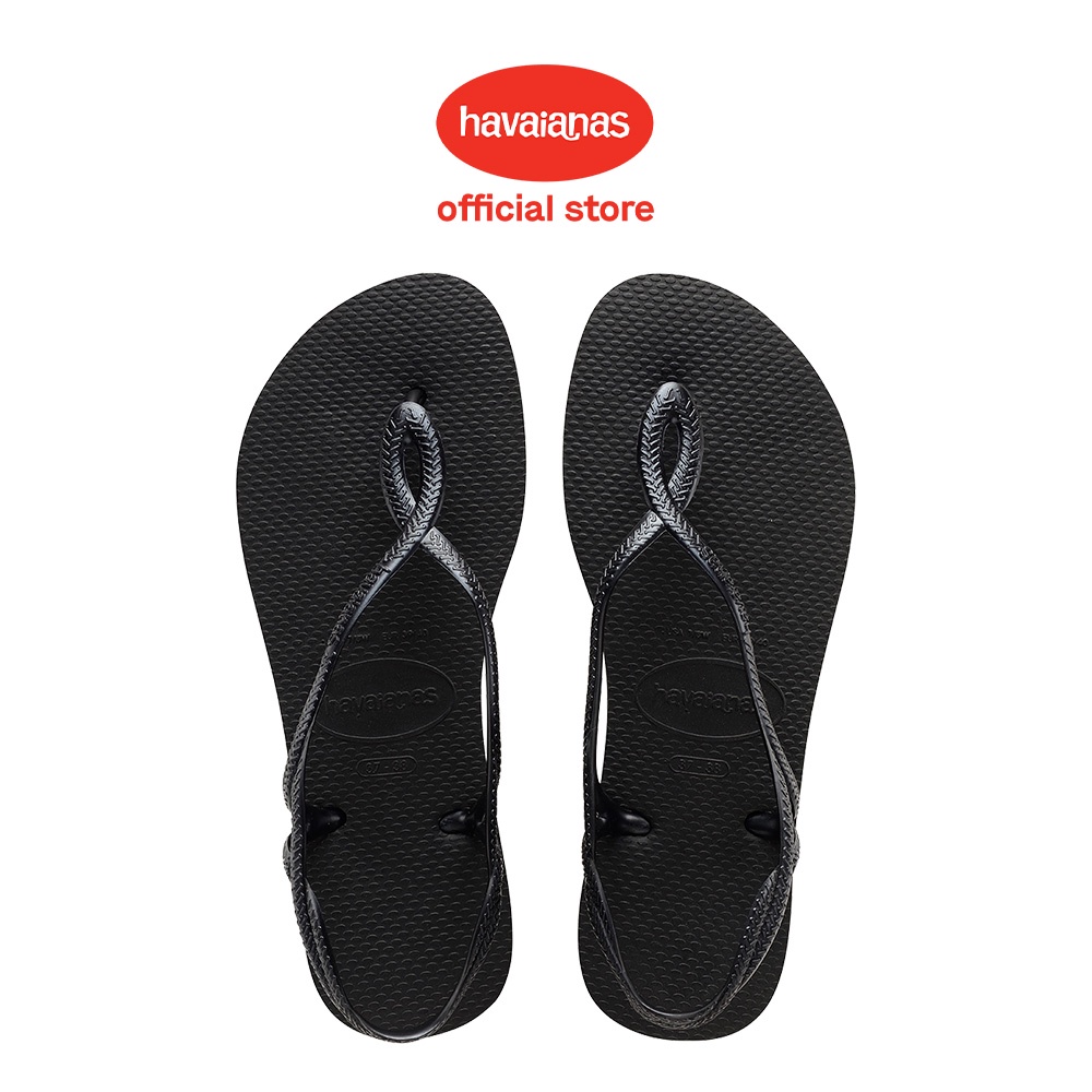 Havaianas Luna 0090-Black - Sandal Wanita