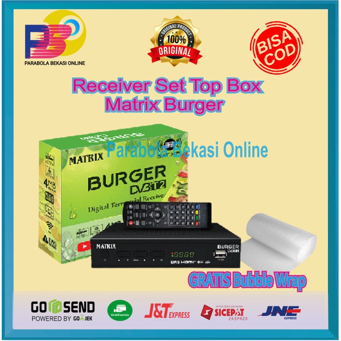 Receiver Set Top Box DVB T2 Matrix Apple Bisa Youtube &amp; IPTV