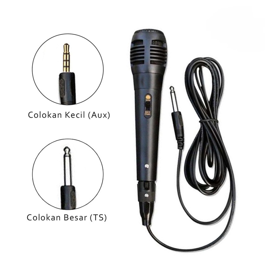 Trend-Mic Karoke Microphone mix Kabel /jack besar - MIC JACK BESAR