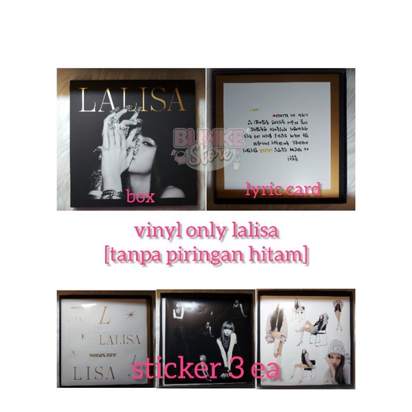 blackpink lalisa vinyl only (minus pc, poster)