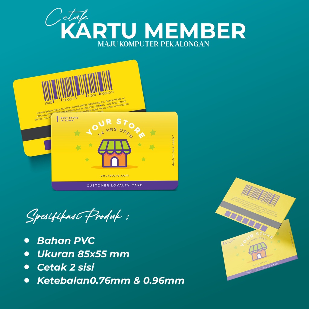 

CETAK KARTU MEMBER OLSHOP PVC