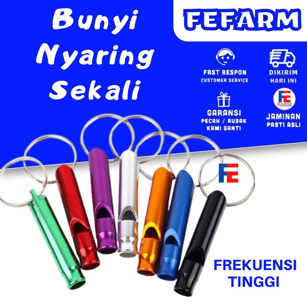 Gantungan Kunci Peluit Outdoor Survival Aluminium Alloy FEFARM