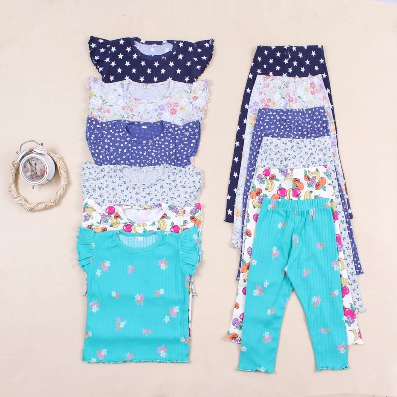 KEIKO ONE SET RIB /Setelan Lucu Anak Cewek