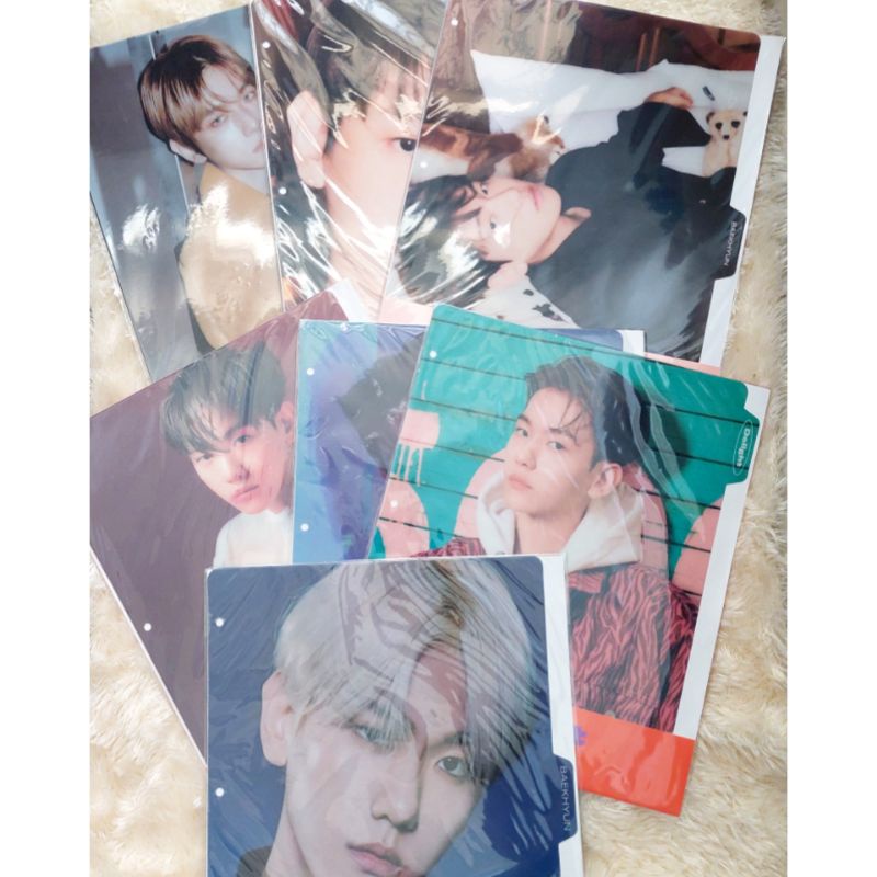 EXO BAEKHYUN OFFICIAL BINDER SLEEVES