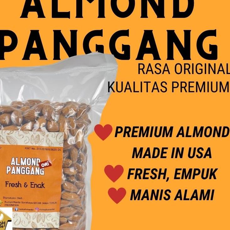 

Import ✨Terbaik✨ KACANG ALMOND PANGGANG 200GR ALMOND ROASTED RASA ORIGINAL (CEMILAN SEHAT PREMIUM QUALITY)) !