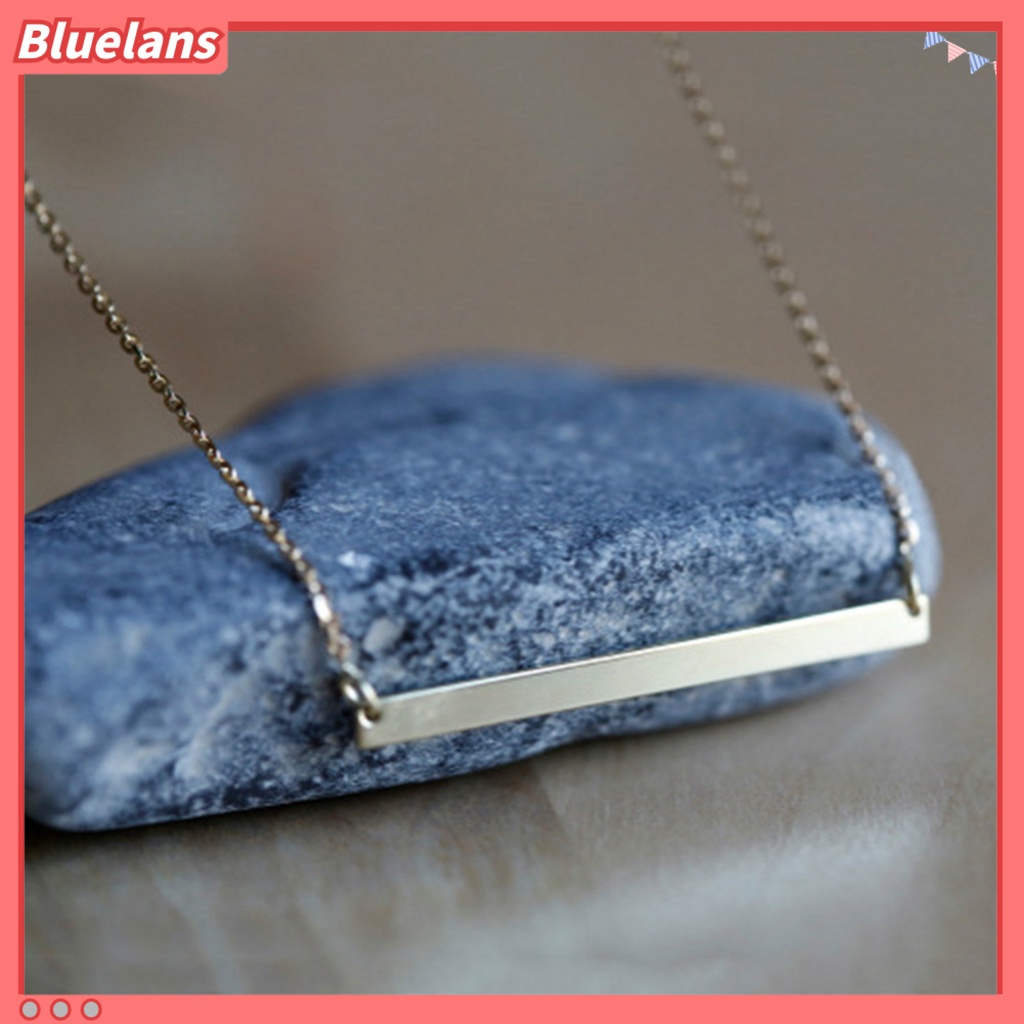 Bluelans Bracelet Simple Fadeless Alloy Slim Bar Shape Women Bangle Chain