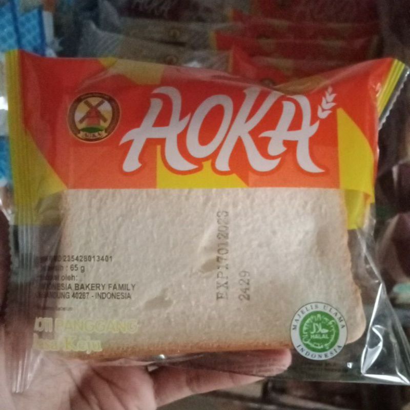 Roti Aoka Rasa Keju 65 gram