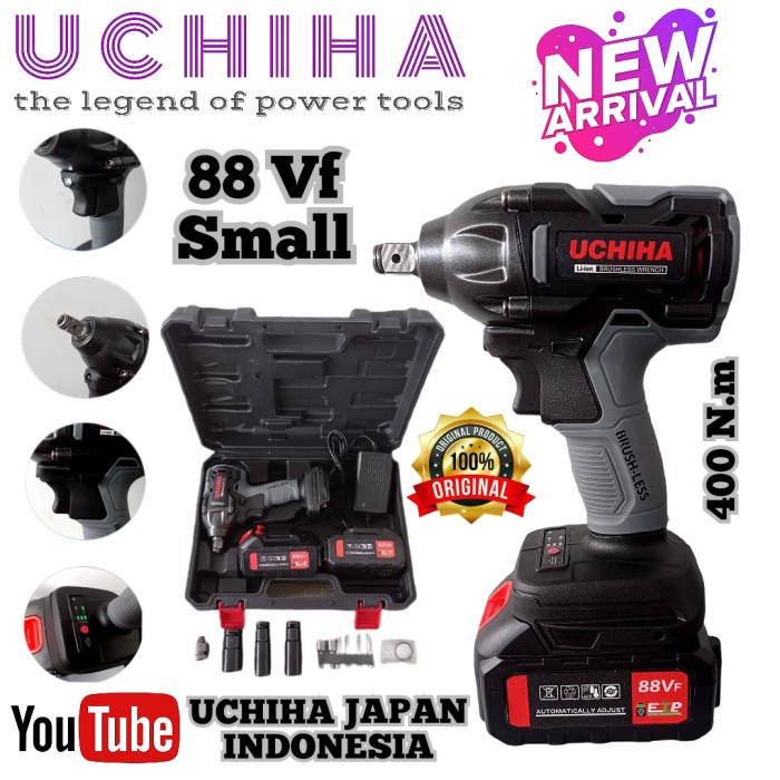 Impact wrench 88vf 2022 uchiha mesin pembuka baut ban roda mobil moto