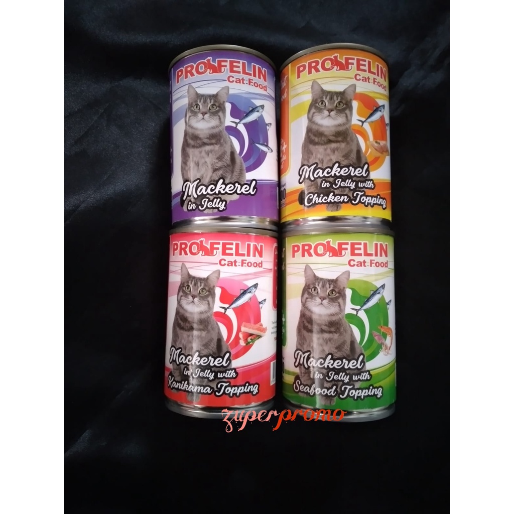 Profelin Can Mackerel in Jelly 400gr / Makanan Basah Kucing