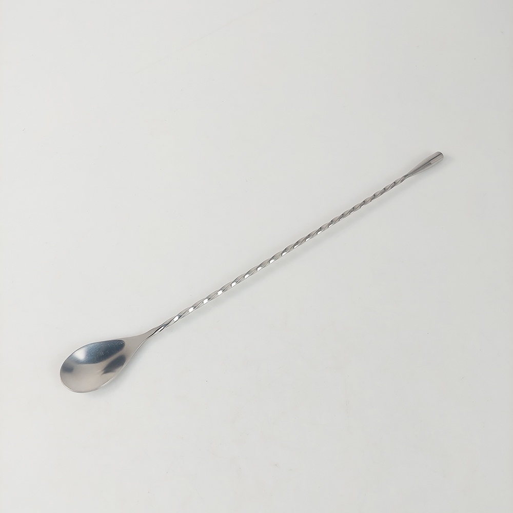 Sendok Panjang Cocktail Spoon Stainless Steel - Silver