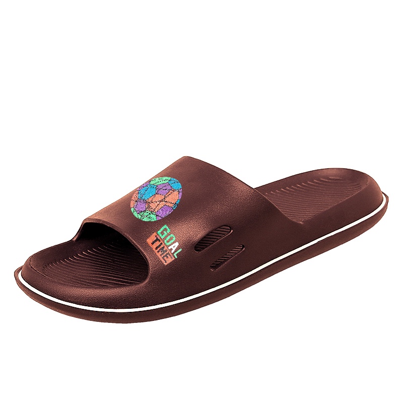 Sanlie Sandal Slop Anti Selip Anti Air / Sandal Pria Slip On Karakter Bola Nyaman dan Sol Empuk V06 (B)