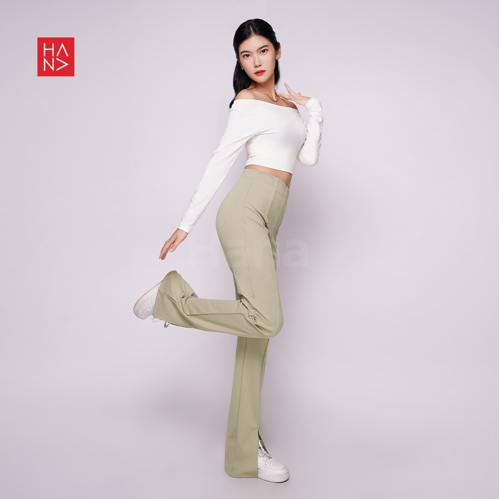 HanaFashion JKT - Margo Slim Slit Pants Celana Panjang - LP137