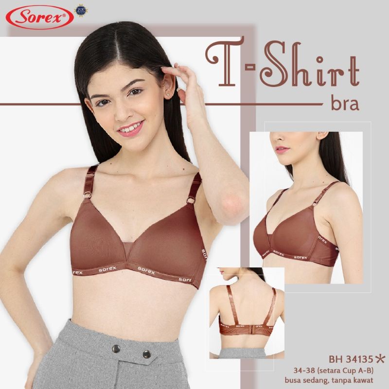 Bra SOREX 34135 / BH Sorex Tanpa Kawat / T-shirt Bra Sorex / Bh Sorex 34135