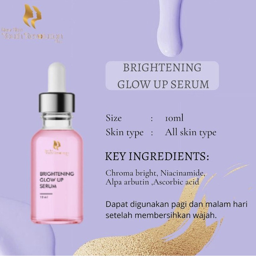 serum wajah glowing brightening | serum glowing pemutih wajah dan flek | new skin youth revolution plus