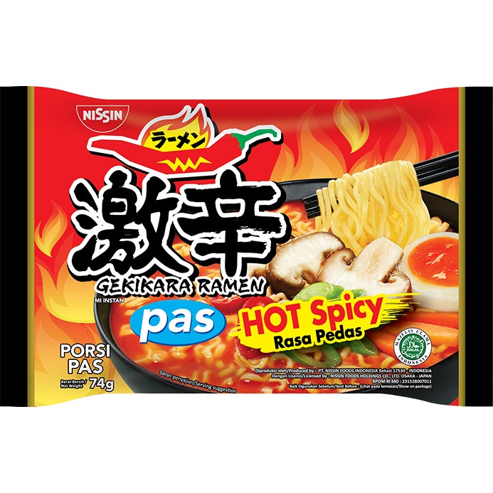 

TERBARU Nissin - GEKIKARA RAMEN ukuran PAS - Hot Spicy