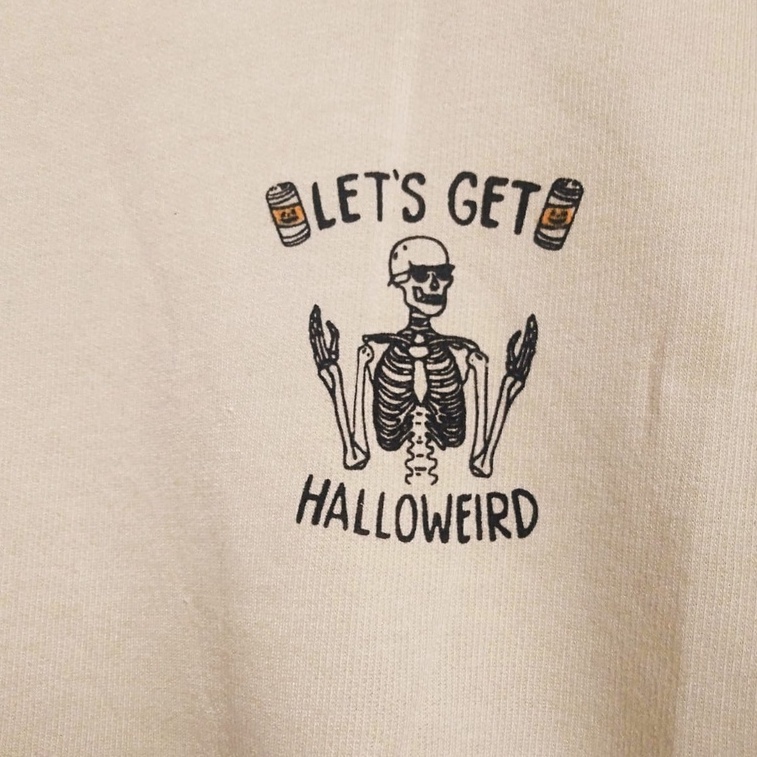 Sweater Crewneck Wanita Oversize Halloweird - Baju Wanita - Atasan Wanita