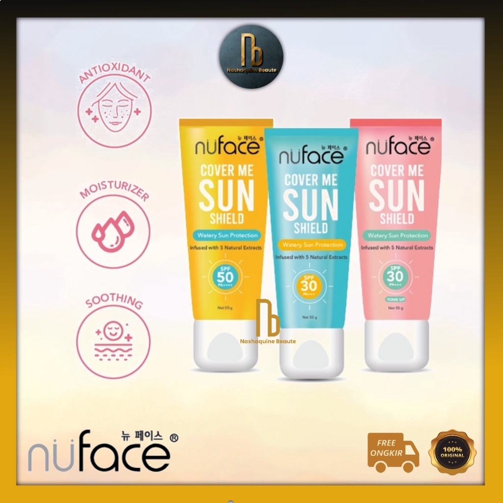 Nuface Cover Me Sun Shield Sunscreen Wajah  SPF 30 SPF 50