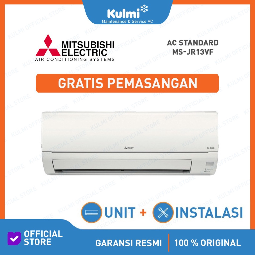 AC Mitsubishi MS-JR13VF 1,5pk + Pasang AC Mitsubishi 1,5pk MS JR 13 VF 1,5pk Ac Split