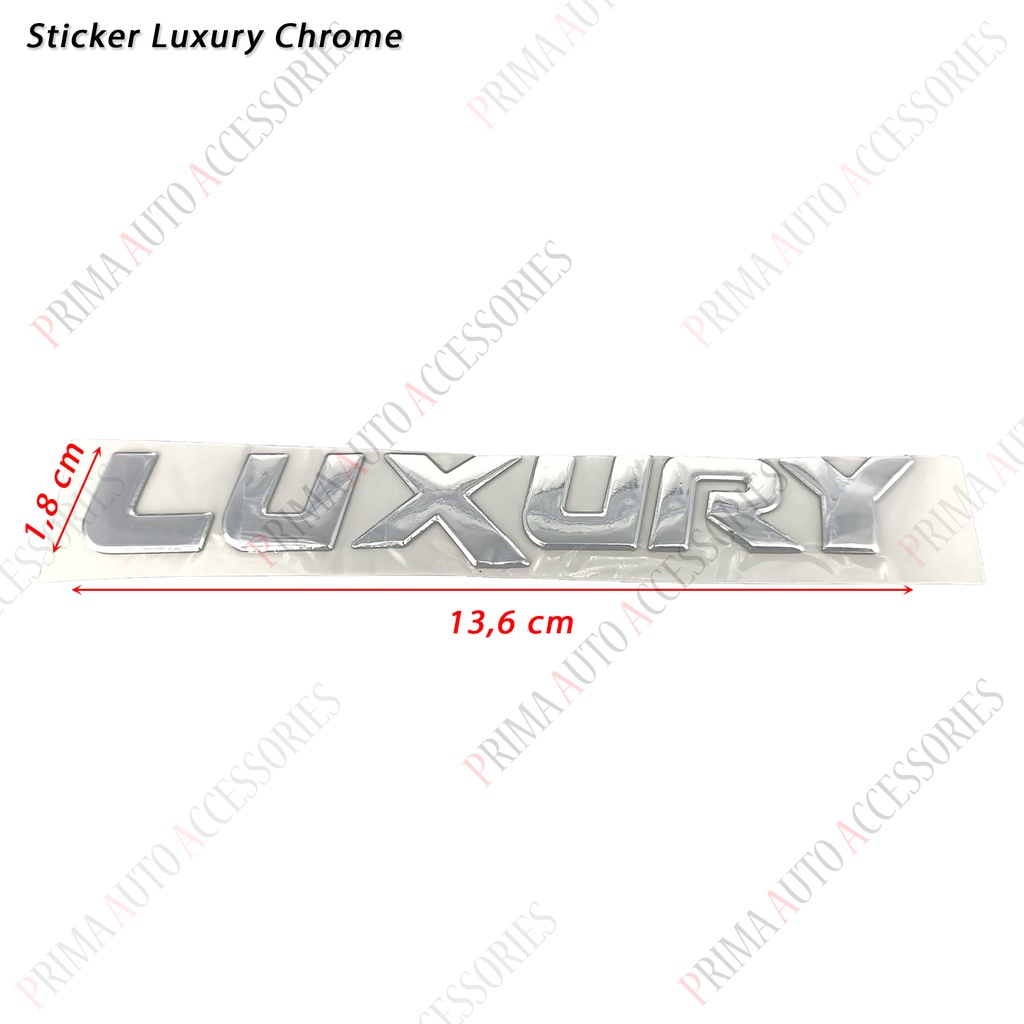 Sticker Mobil Stiker LUXURY Chrome 13,6cm