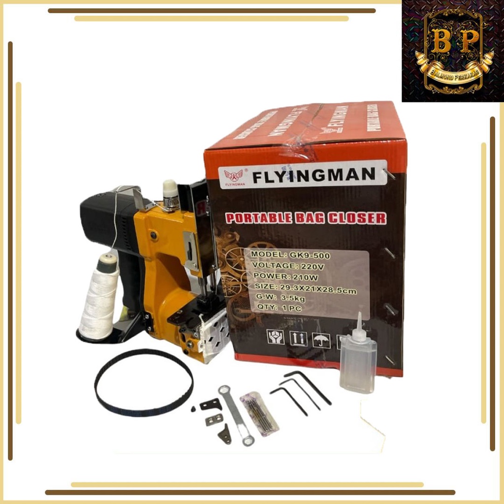 Mesin Jahit Karung GK 9-500/GK9-500 FLYINGMAN Portable Bag Closer