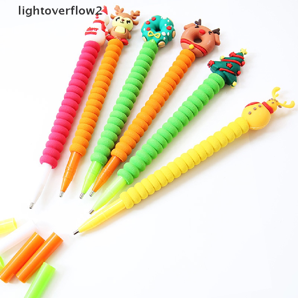 (lightoverflow2) 1pc Pen Bordir Cross Stitch Diamond Untuk Natal