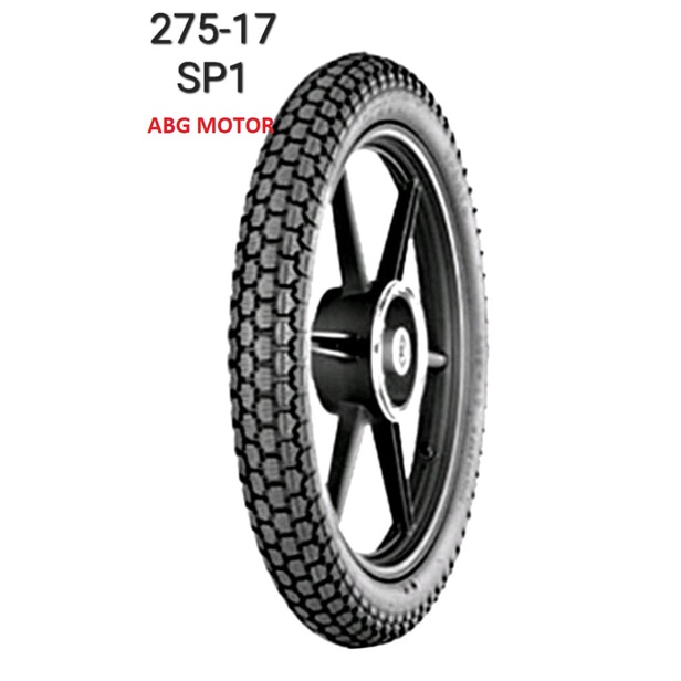 BAN LUAR UKURAN 275 - 17 SP1 BUNGA KOTAK PETAK TAHU MERK IRC