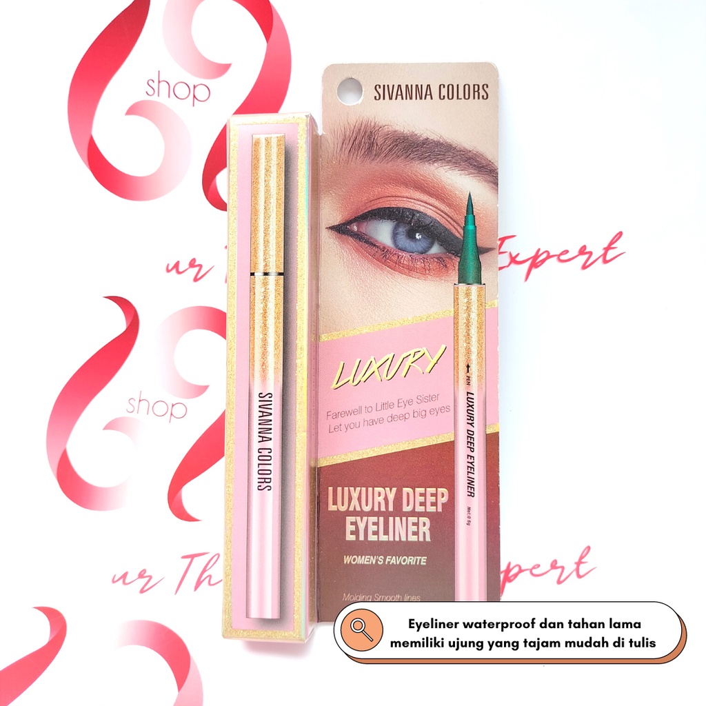 SIVANNA COLORS LUXURY DEEP EYELINER THAILAND