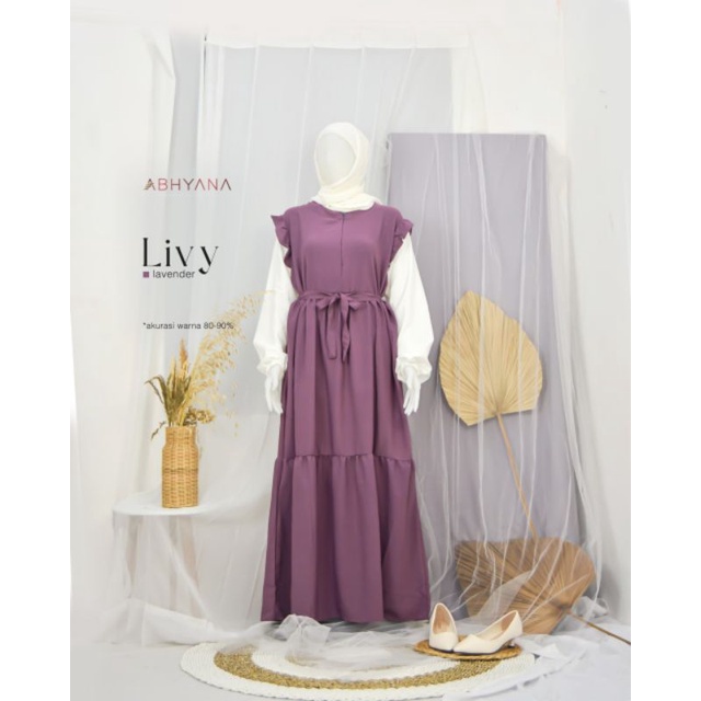 Gamis lady zara murah & berkualitas / Gamis Livy by Abhyana
