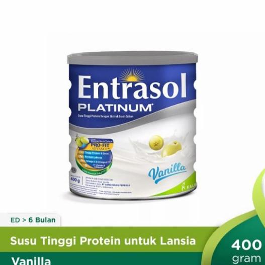 

[ COD ] Entrasol Platinum Senior Vanila 400gr