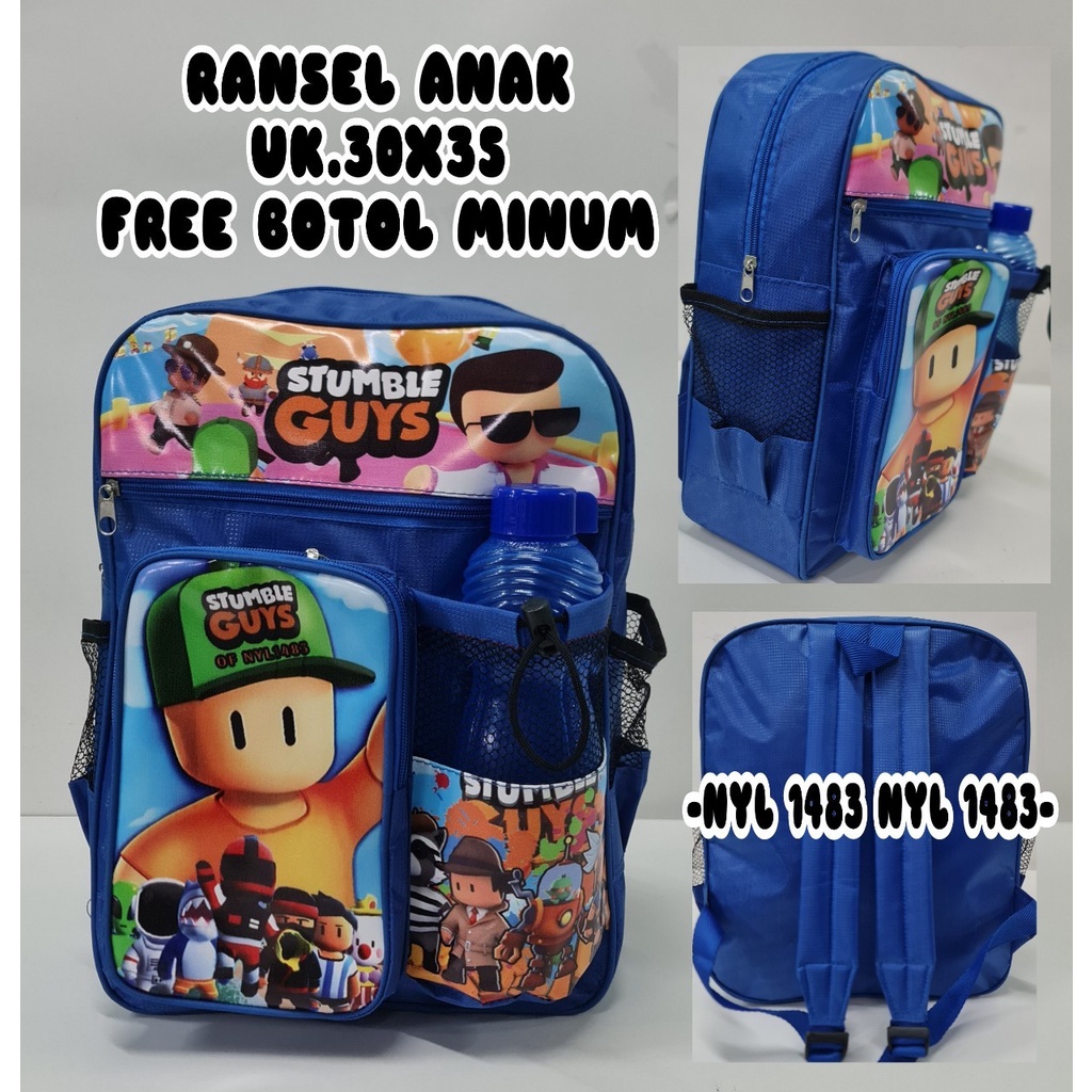 Tas  Anak Paud//TK Stumble guys dan boboiboy Free botol minum