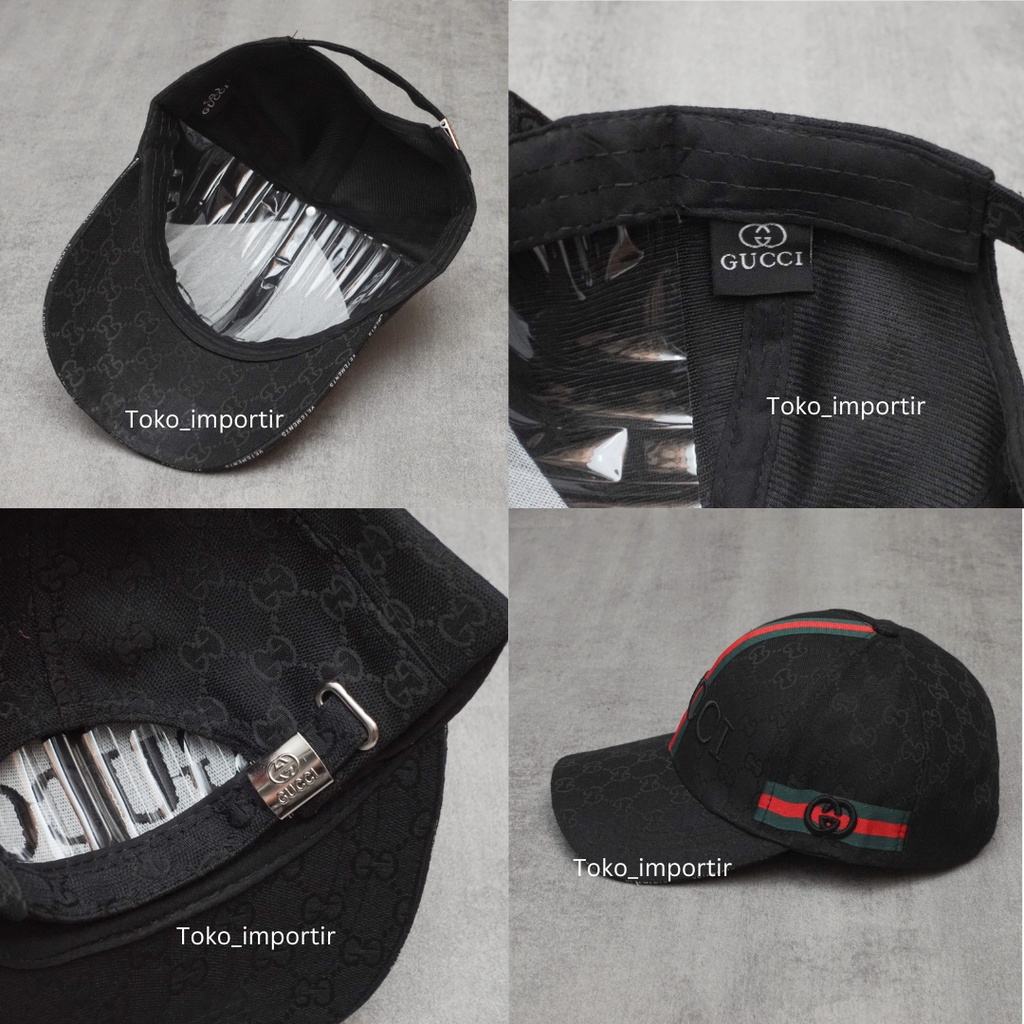 topi Gucci mirror import motif trapeze topi pria gucci baseball