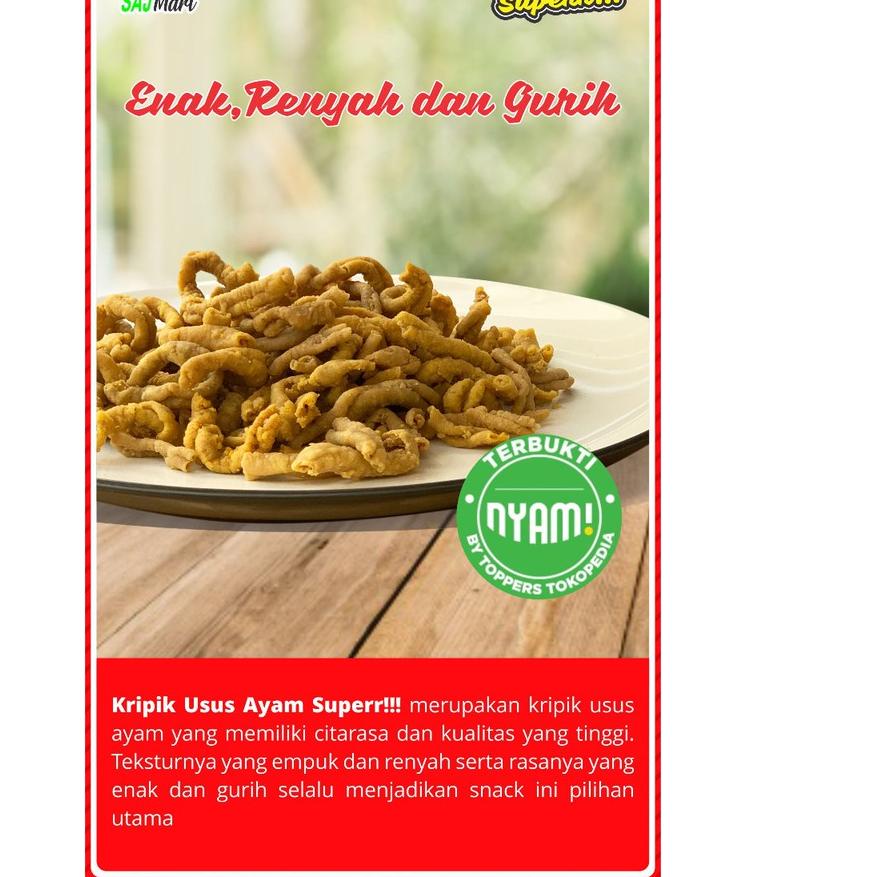 

BAYAR DITEMPAT✔️Kripik Usus Ayam Superr!!! 500gr|RA5
