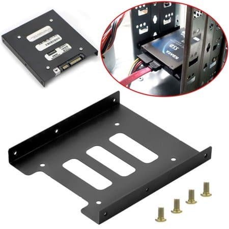 Mounting Rack Kit Untuk harddisk HDD SSD 2.5 Inch ke 3.5 Inch