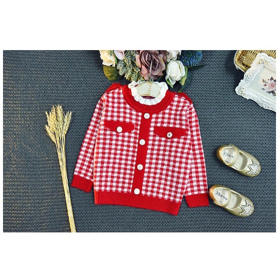 SETELAN ROK sweater ANAK PEREMPUAN BEST SELLER PREMIUM SET IMPORT KANCING EMAS KOTAK BESAR PUTIH
